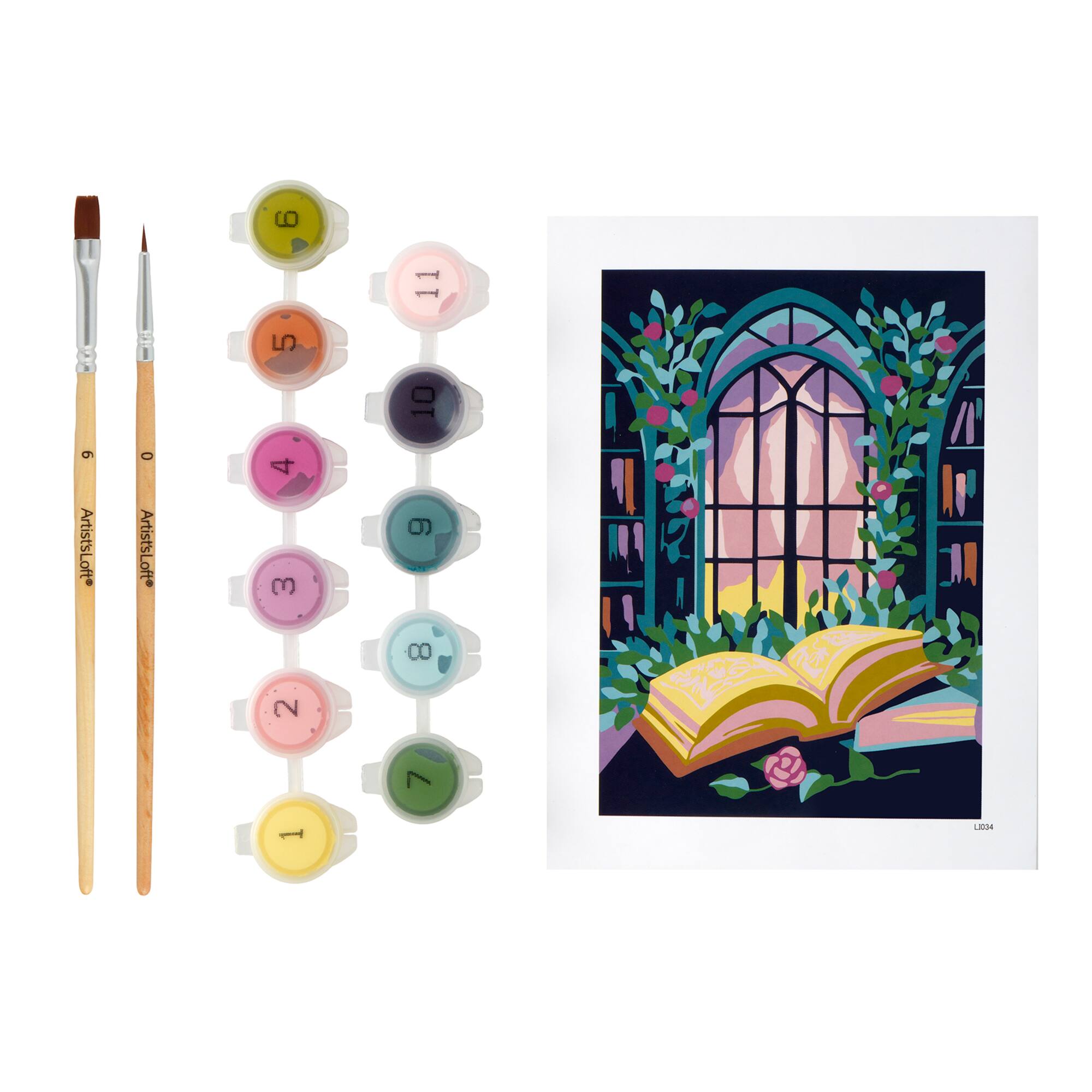 Library Paint-by-Number Framed Mini Kit by Artist's Loft®